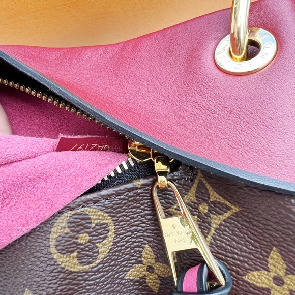 SOLD 😭Louis Vuitton Monogram Tote Crossbody Brown Pink - Picture 12 of 15